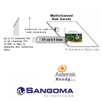 Sangoma A101u - PRI Card