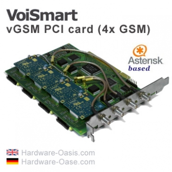 VoiSmart vGSM PCI card (4x GSM) include 4x Antenna