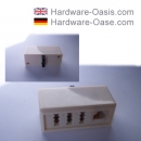 Product Info: TAE-F plug on TAE-NFF and RJ11 jack 6/4