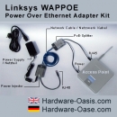 Product Info: Linksys POES12 Power Over Ethernet Adapter Kit (12 Volt)