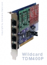 Product Info: Wildcard TDM400P Bundle (Quad-Port analog or ADSI telephones)