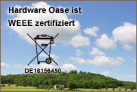 Hardware Oase ist WEEE zertifiziert